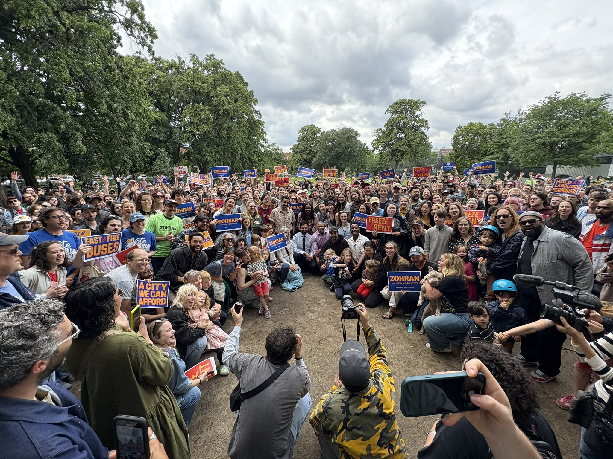 Mamdani supporters gather in Bed-Stuy, Brooklyn. Photo: Jacobin